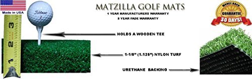 PREMIUM PRO TURF - Premium 4'X5' Luxury Tee Golf Hitting Mat- Holds a Wooden tee
